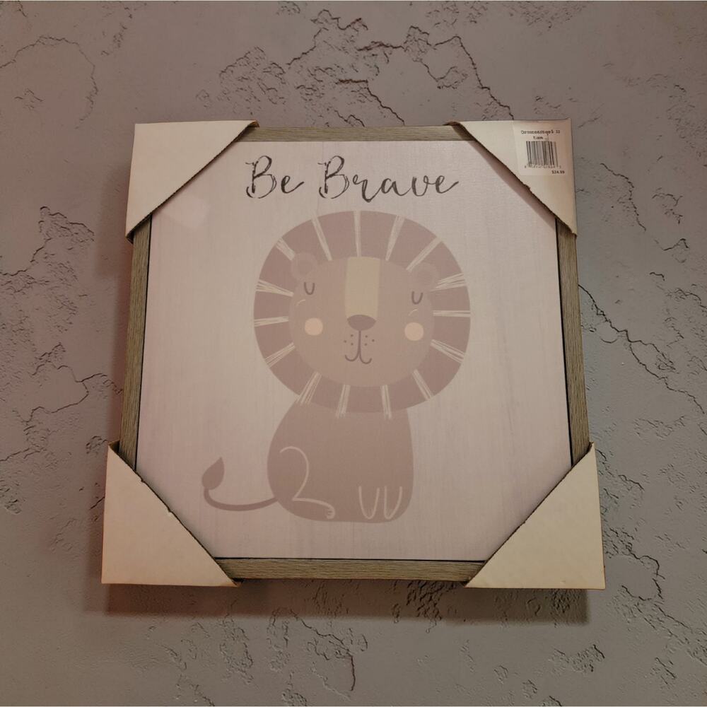 Nursery Kids inspirational wall art canvas motivational neutral color New